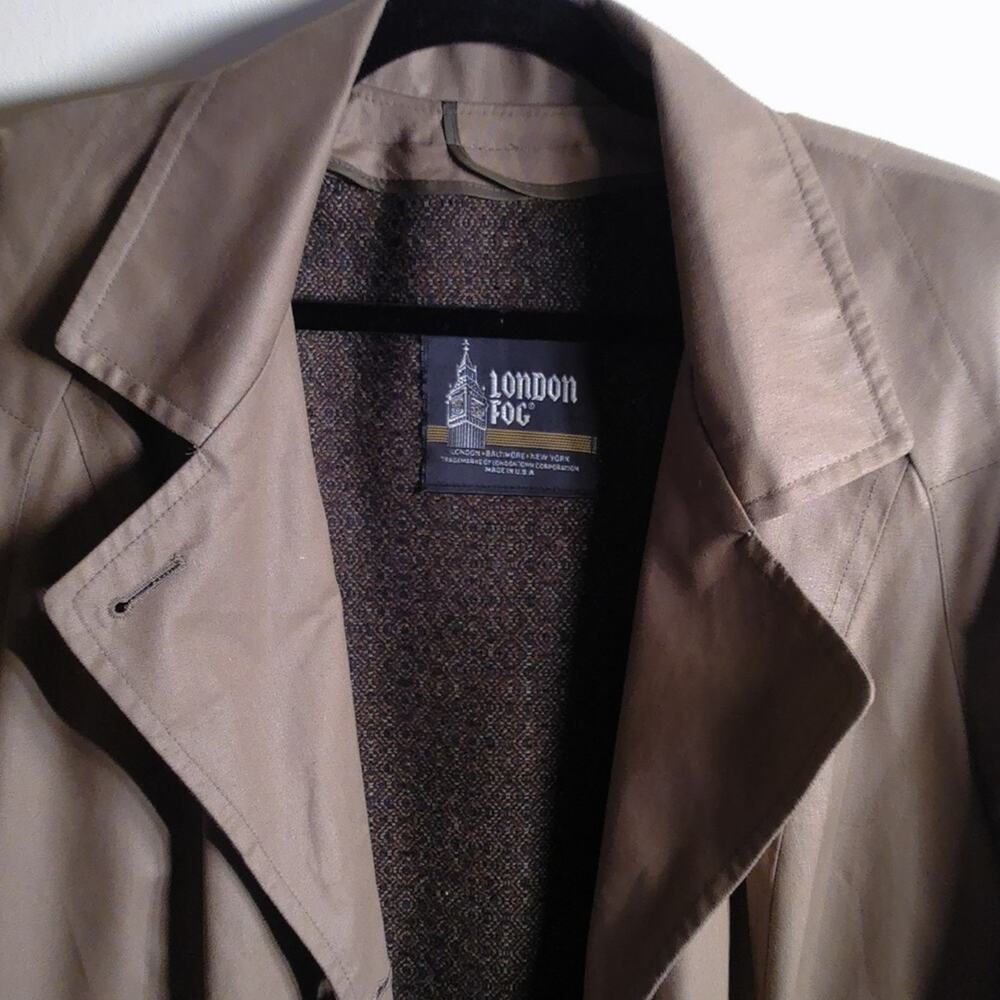 Vintage London Fog Rain Coat w/Removable Wool Liner Women's Size 14 Length 36in